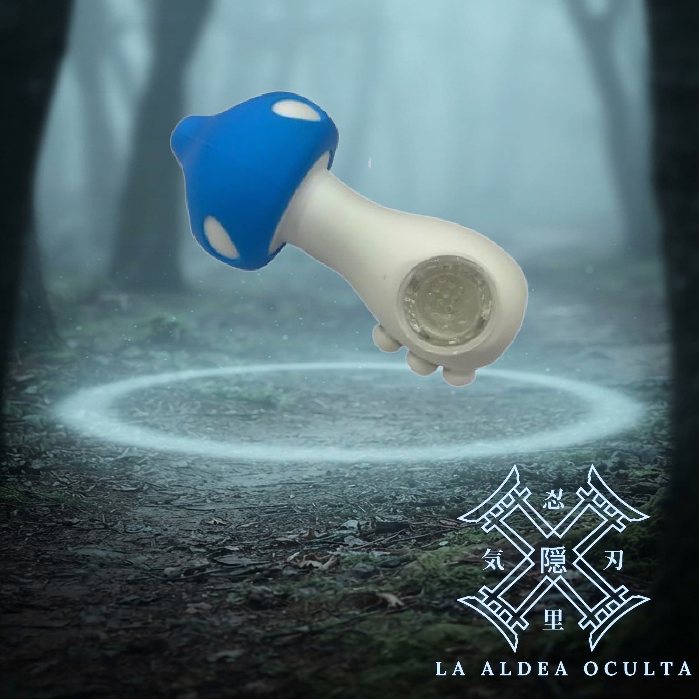 Pipa Hongo de Vidrio con Silicón