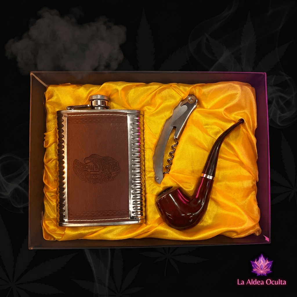 Set Whiskera con Pipa y Sacacorchos