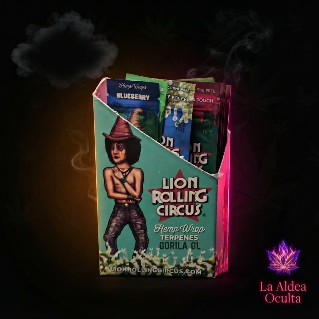 Blunt Wraps con Terpenos Lion Rolling Circus — Hemp Wrap
