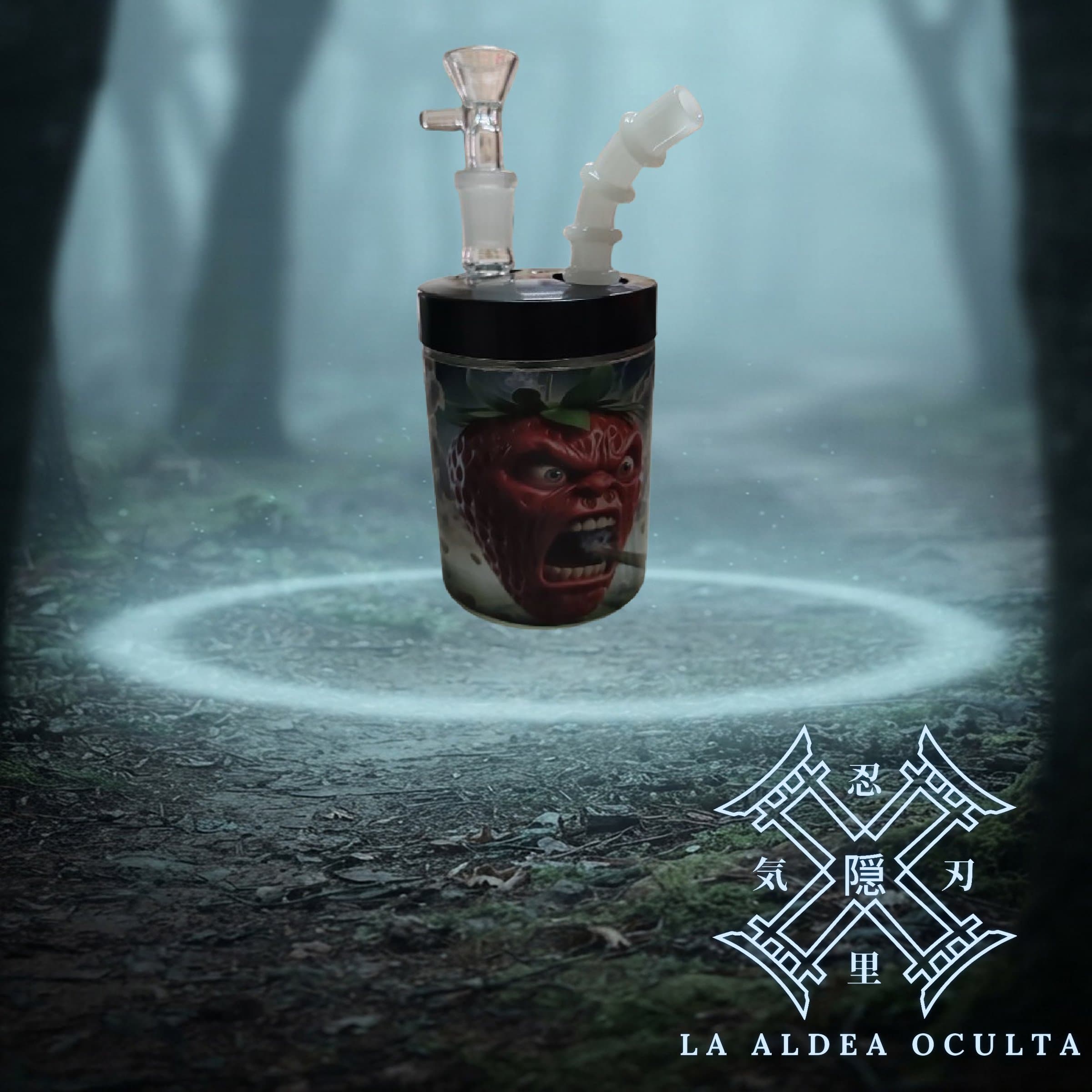 Bong Tipo Vaso con Diseño
