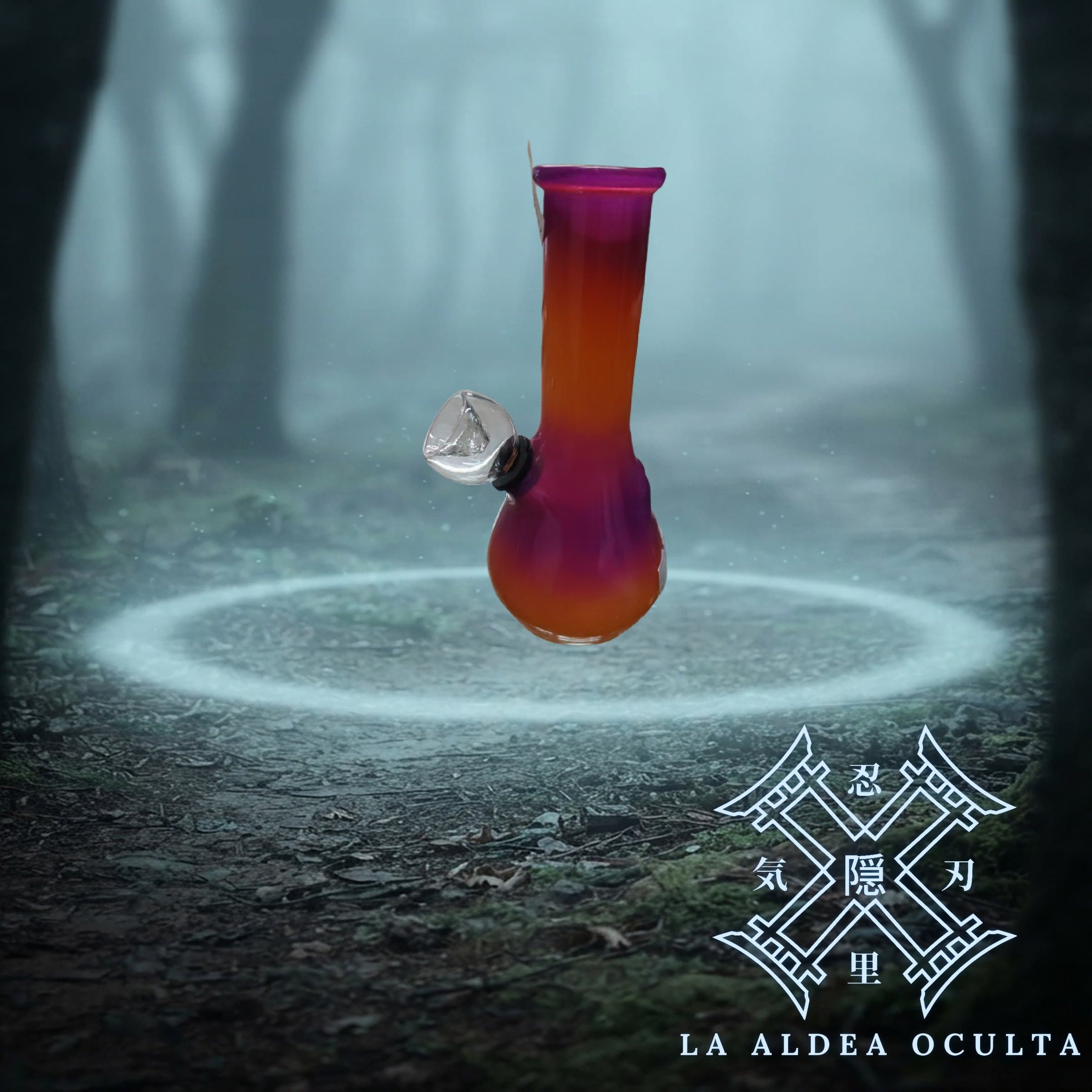 MINI BONG DE VIDRIO CON COLORES